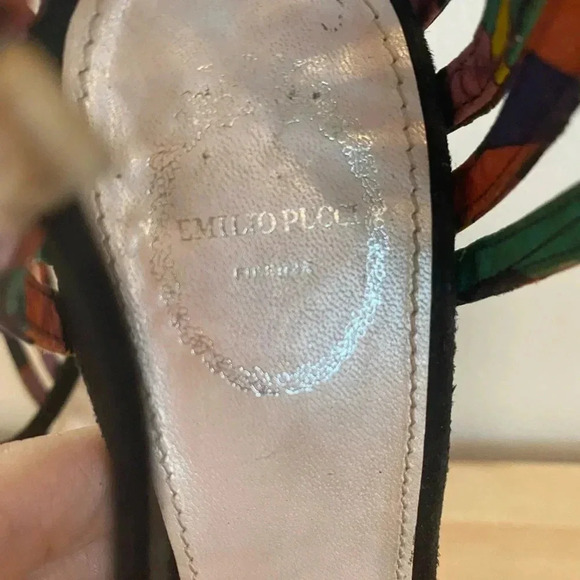 Emilio Pucci Vintage Womens Suede Stiletto Heels - Picture 6 of 10